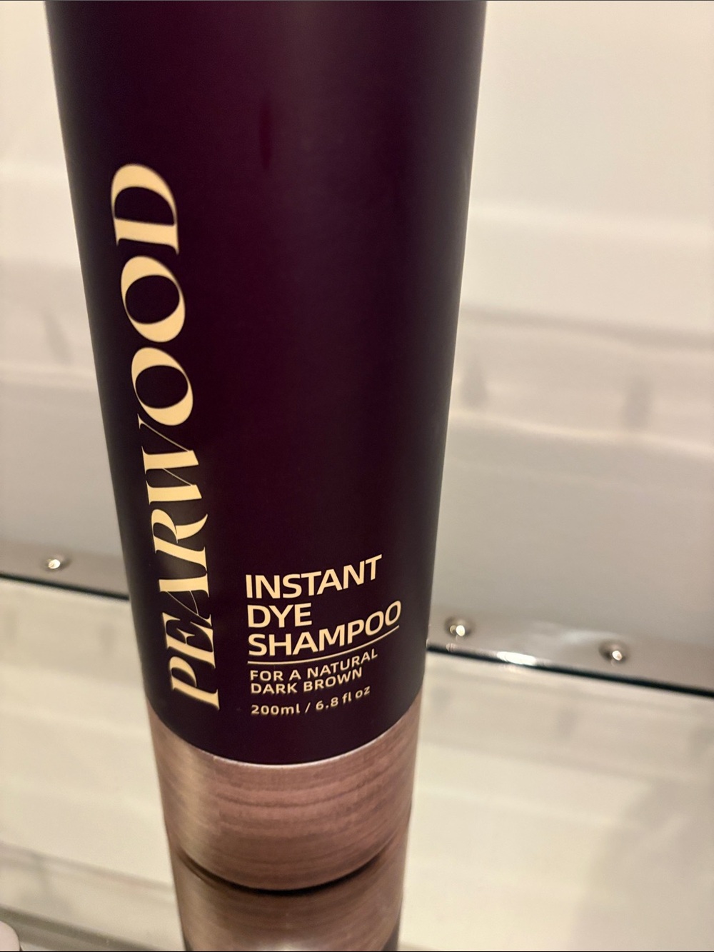 Pearwood Instant Dye Shampoo — Dark Brown